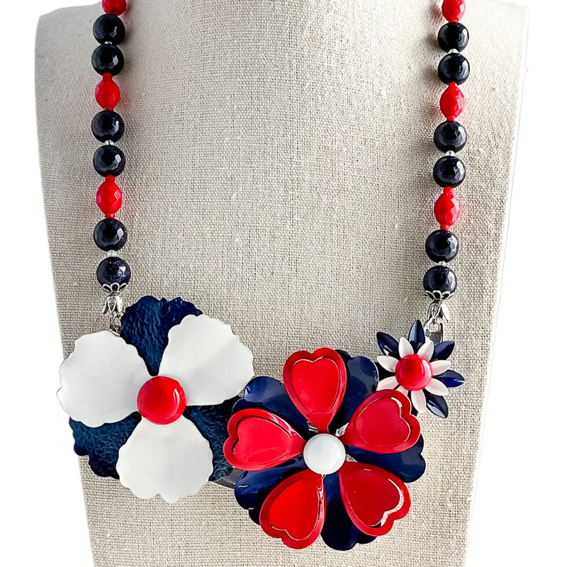 Americana Collage Necklace