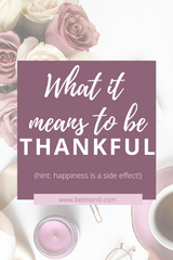 What it Means to be Thankful