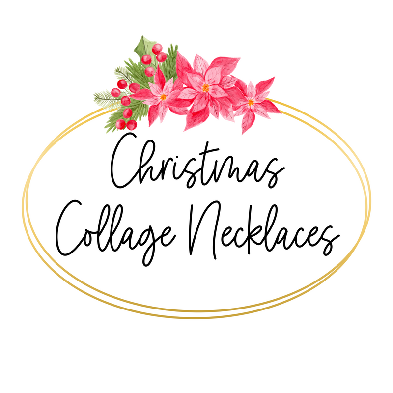 Christmas Collage Necklaces