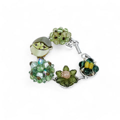 Olive Bauble Vintage Cluster Bracelet