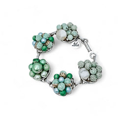 Thin Mints Vintage Cluster Bracelet