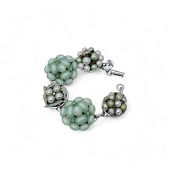 Cool Celery Vintage Cluster Bracelet