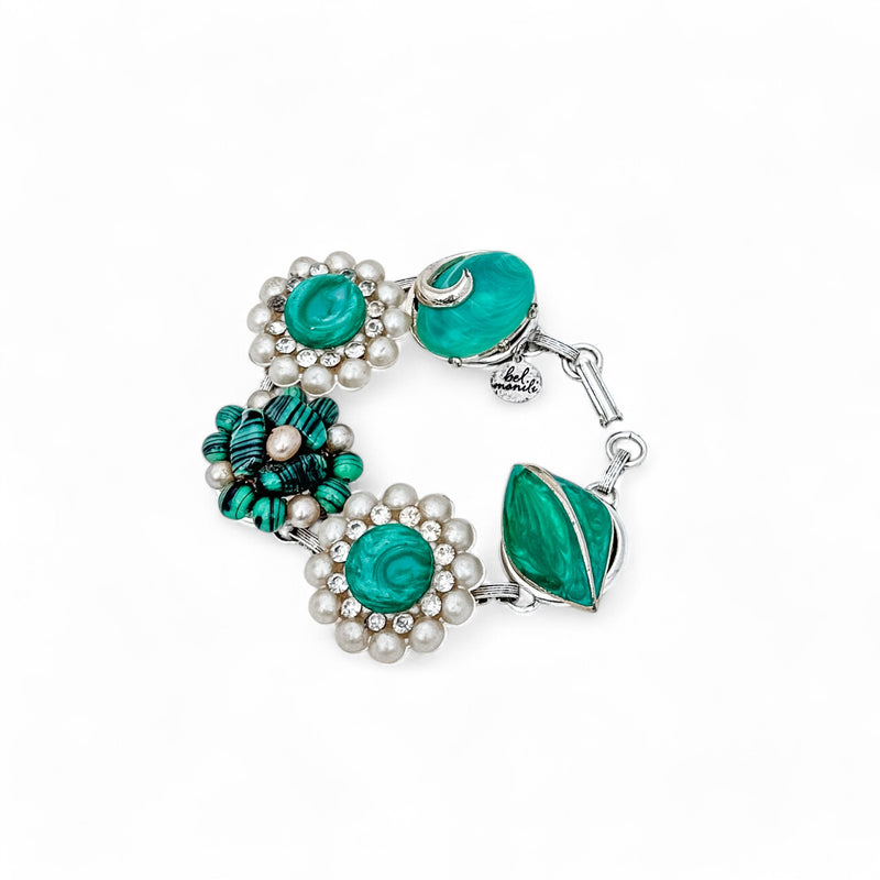 Emerald Isle Vintage Cluster Bracelet