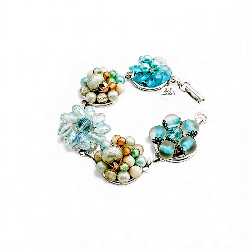 Calm Waters Vintage Cluster Bracelet