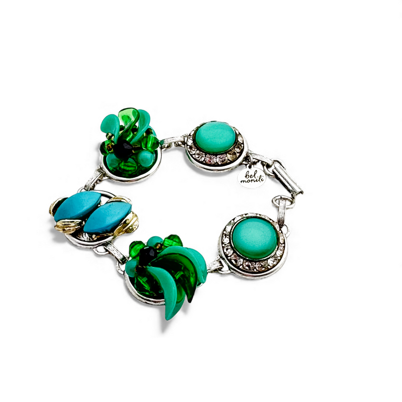 Emerald Isle Vintage Cluster Bracelet