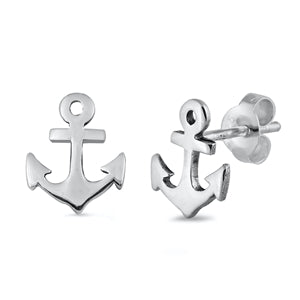 Anchor stud earring