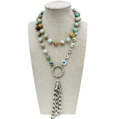 Swish and Sway Beaded Bauble Necklace