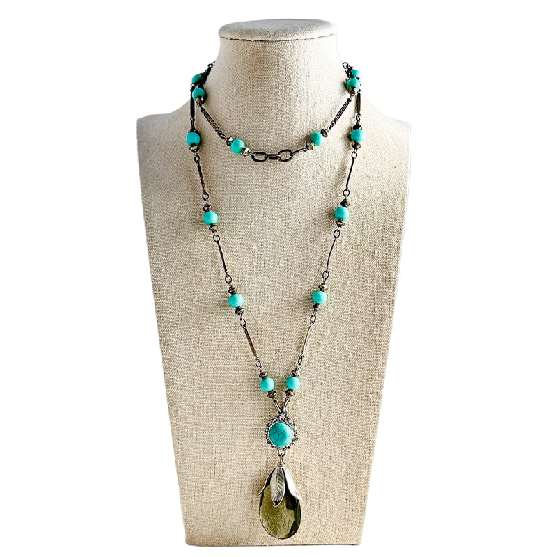 Fine Lines Beaded Bauble Necklace
