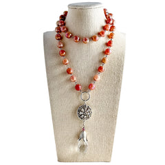 Sunset Beaded Bauble Necklace