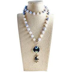 Singin the Blues Beaded Bauble Necklace