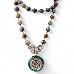 Bold Bling Beaded Bauble Necklace