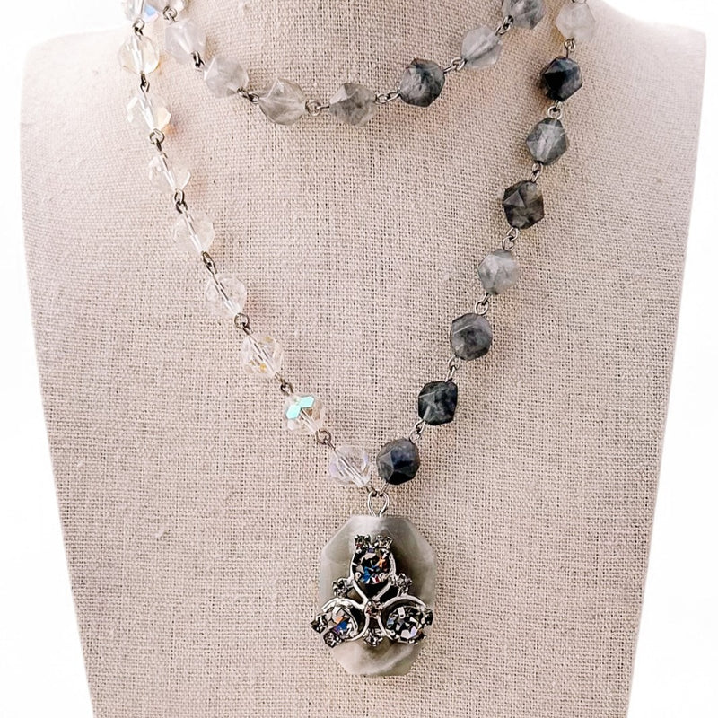 Rolling Thunder Beaded Bauble Necklace