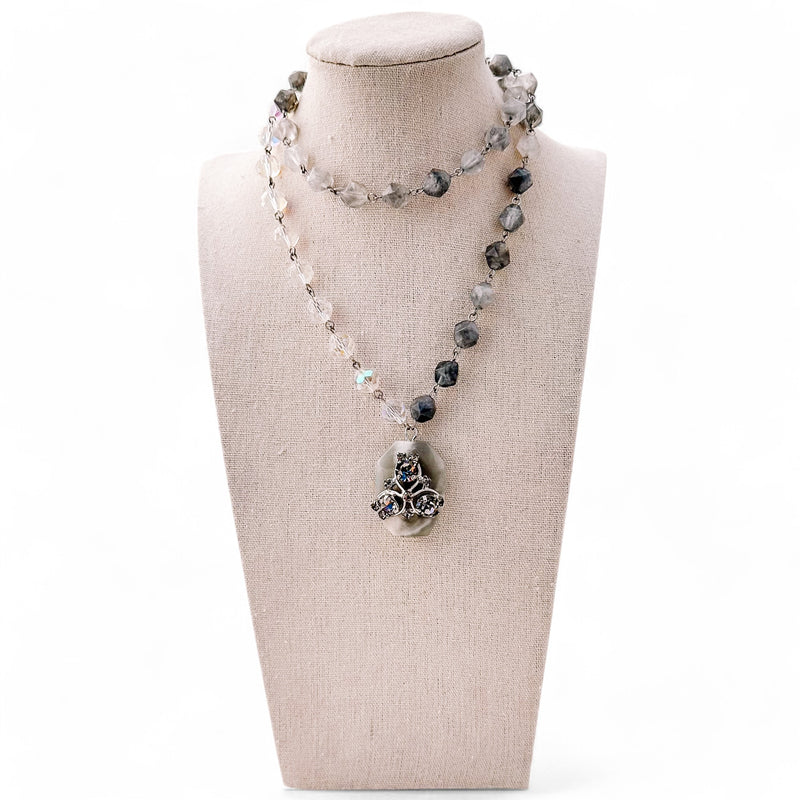 Rolling Thunder Beaded Bauble Necklace