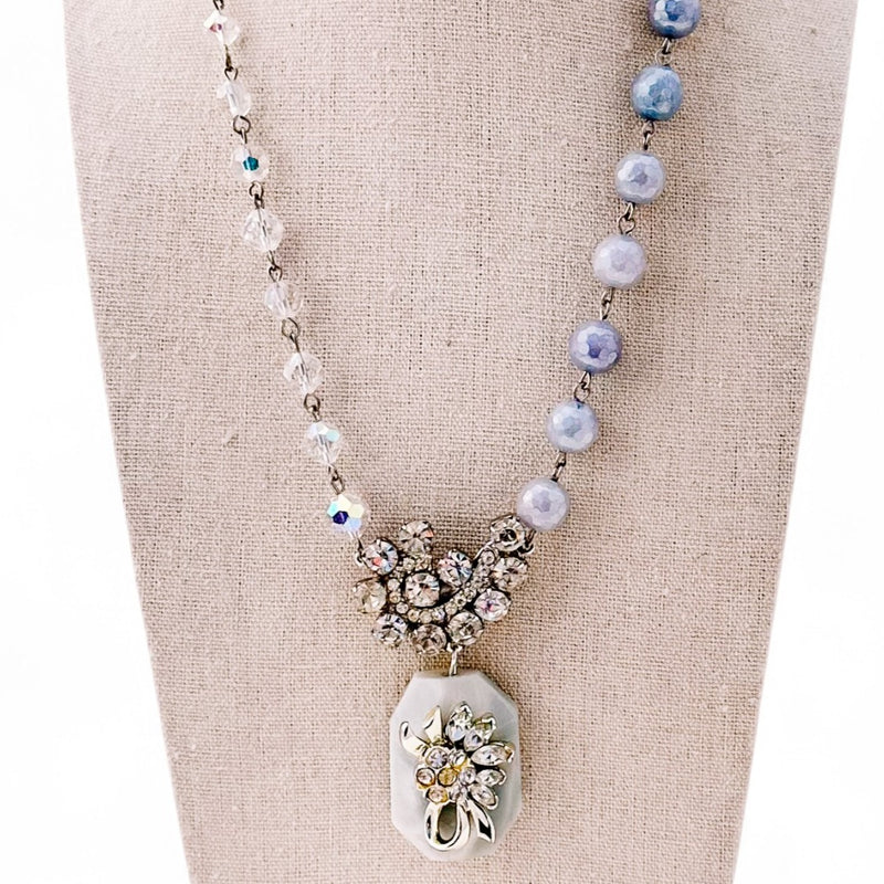 Calm Waters Beaded Bauble Necklace