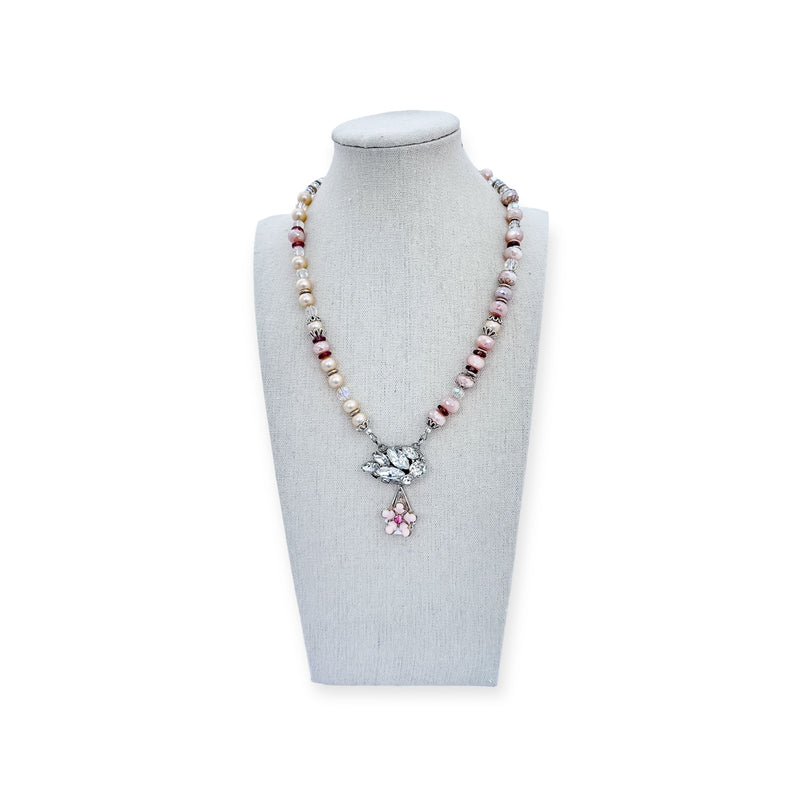 Layers of Lace Beaded Necklace