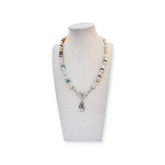 Beach Waves Beaded Necklace