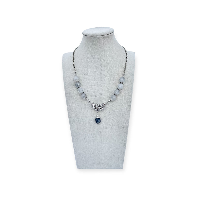 Gray Skies Beaded Necklace