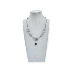 Gray Skies Beaded Necklace