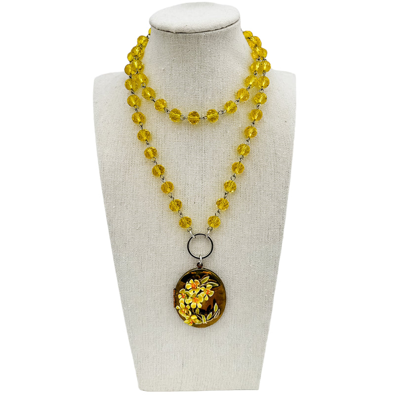 Yellow Spring Bloom locket