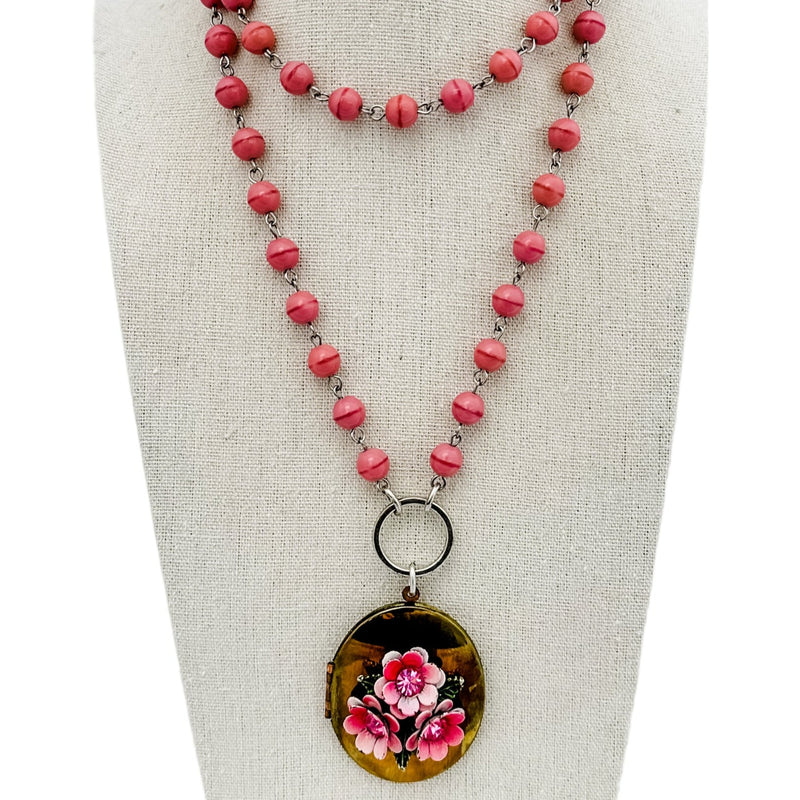 Desert Rose Bloom locket