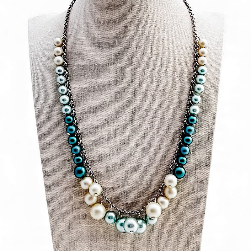 Sage Green ChaCha Beaded Necklace