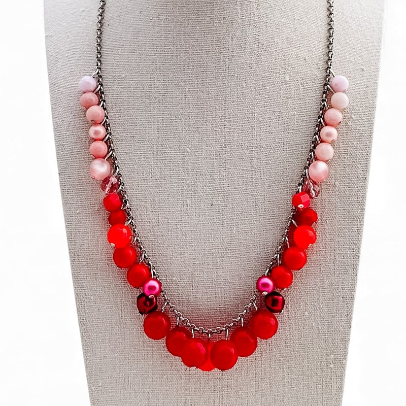 Red ChaCha Beaded Necklace