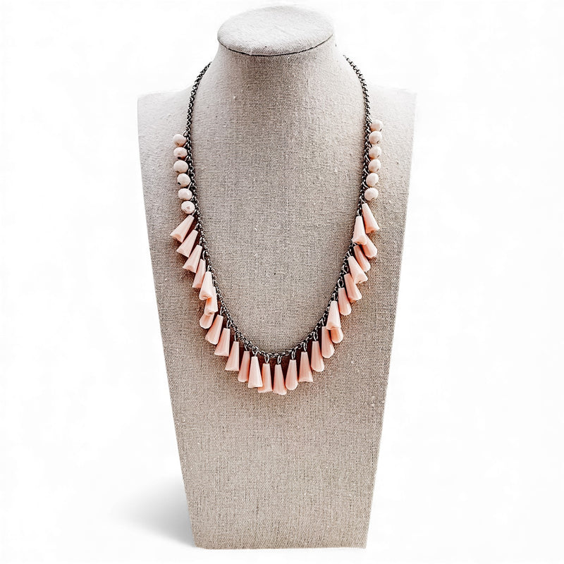 Peaches ChaCha Beaded Necklace