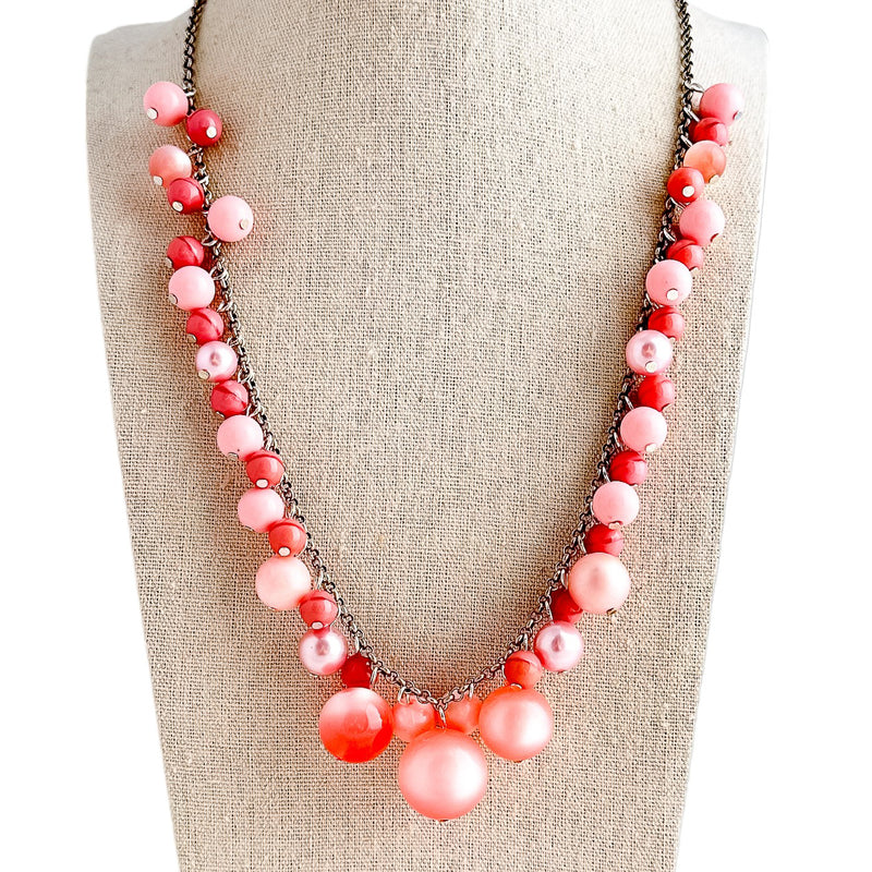 Rosy Glow ChaCha Beaded Necklace