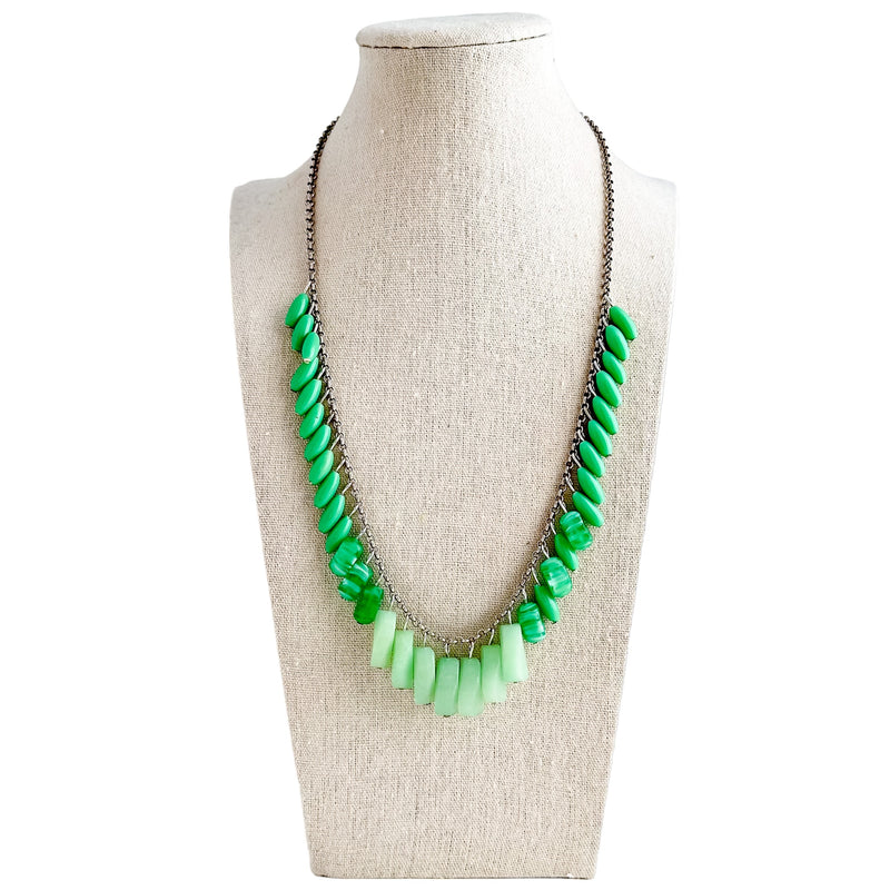 Minty Green ChaCha Beaded Necklace