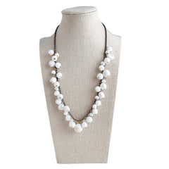 White ChaCha Beaded Necklace