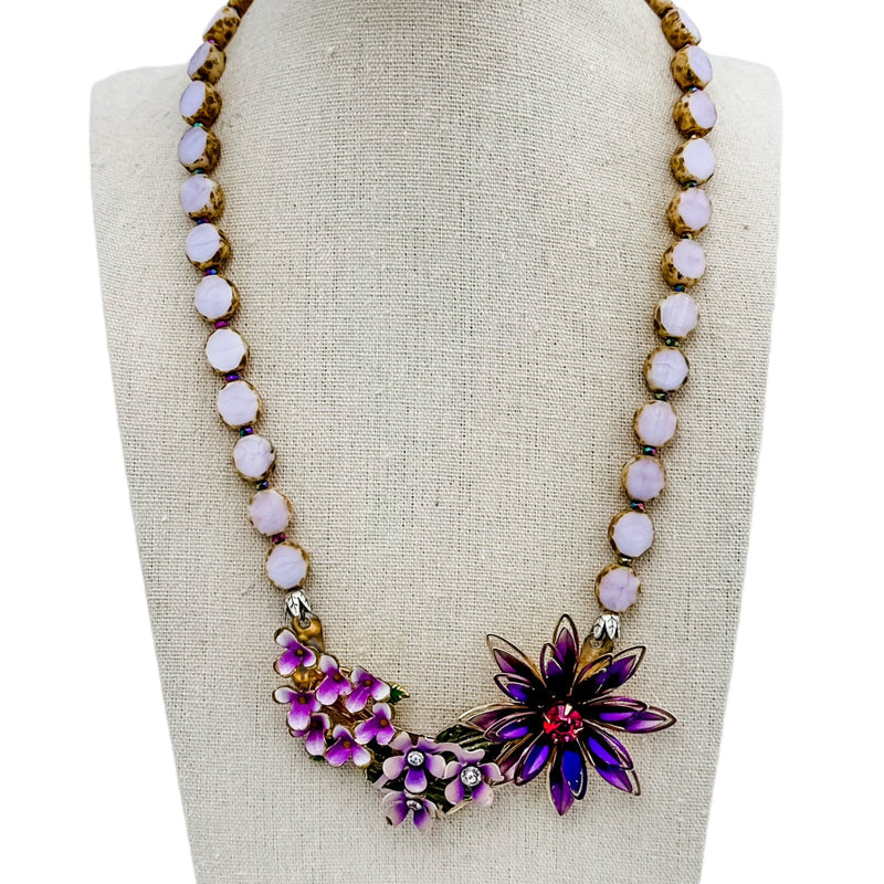 bel monili purple collage necklace
