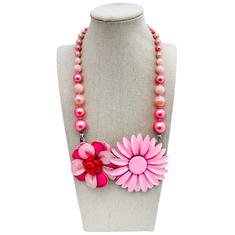 bel monili pink collage necklace