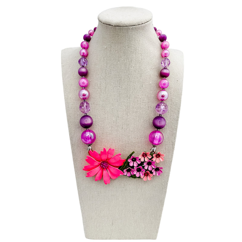 bel monili pink collage necklace