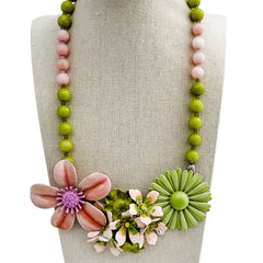 bel monili spring blooms collage necklace