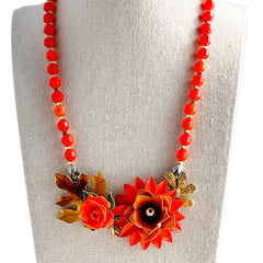 Fall Foliage Collage Necklace