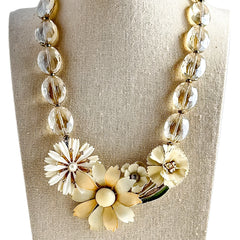 Carnation Collage Necklace