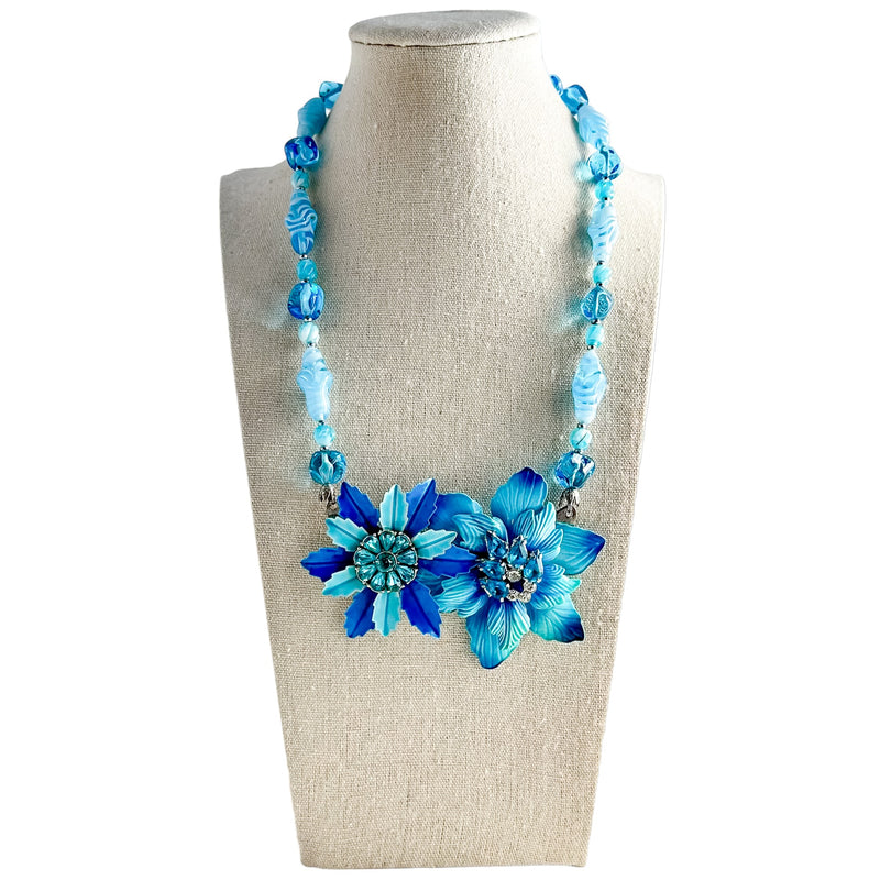 Blue Pools Collage Necklace