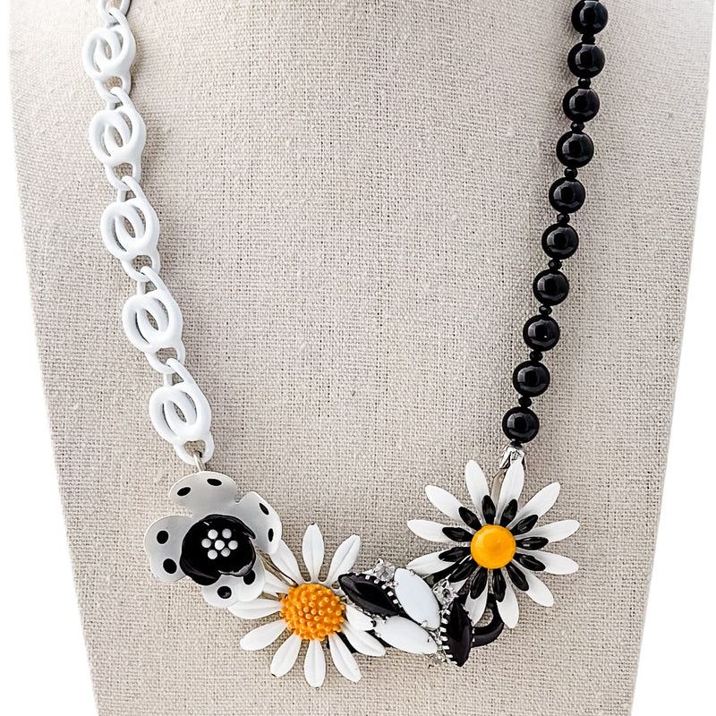 Daisy Delight Collage Necklace