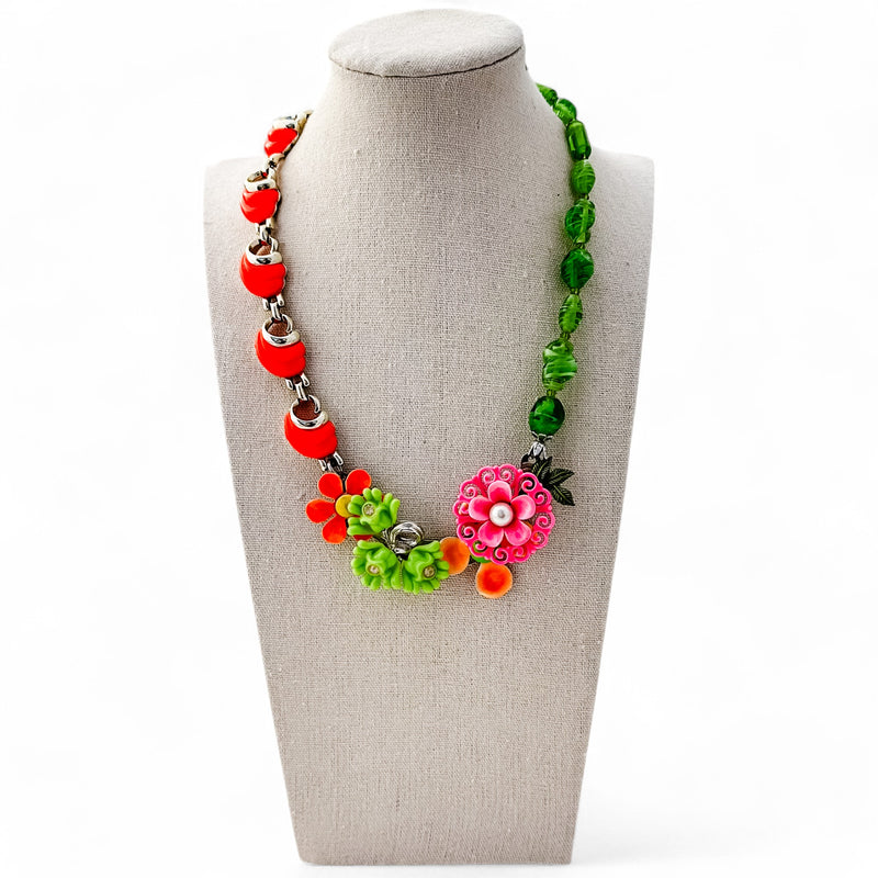 Wild Brights Collage Necklace