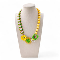 Flower Garden Collage Necklace