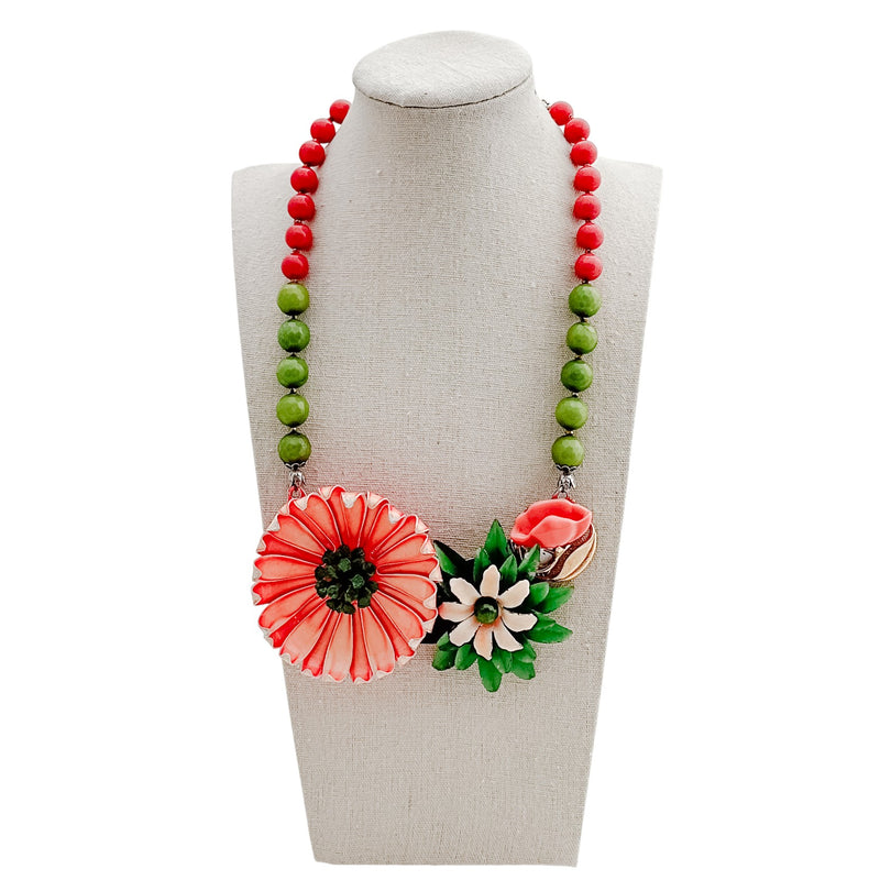 Sweet Melon Collage Necklace