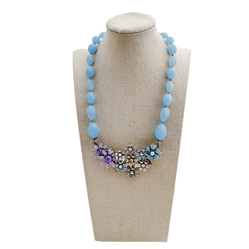 Spring Garden Collage Necklace