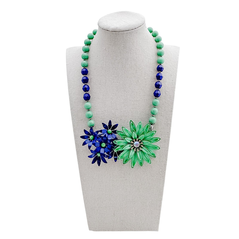 Preppy Daisy Collage Necklace