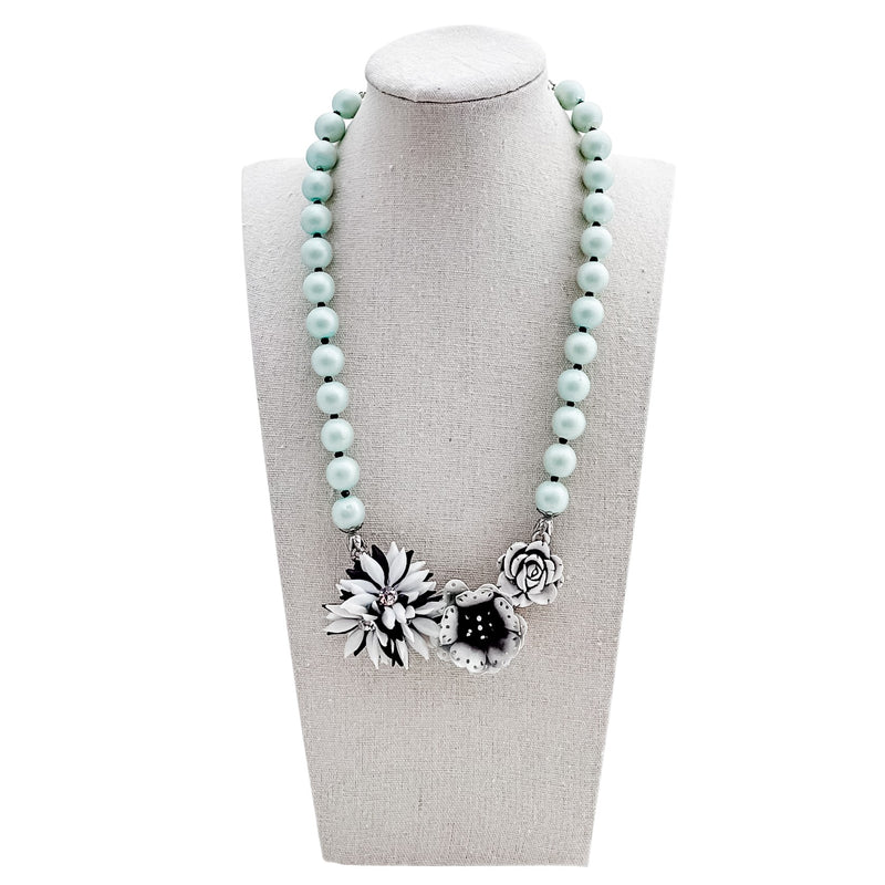 Thin Mint Collage Necklace