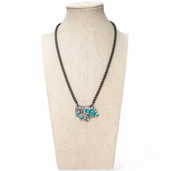 Aqua Rhinestone Bling