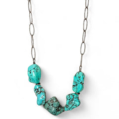 Long Turquoise Statement