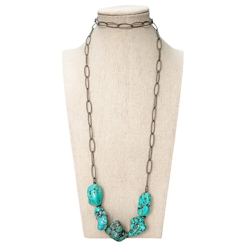 Long Turquoise Statement