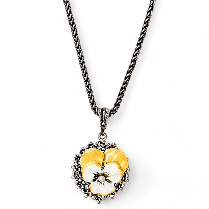 Long Pansy Pendant