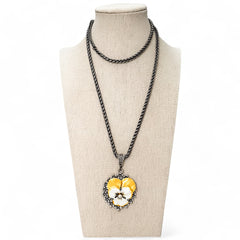 Long Pansy Pendant
