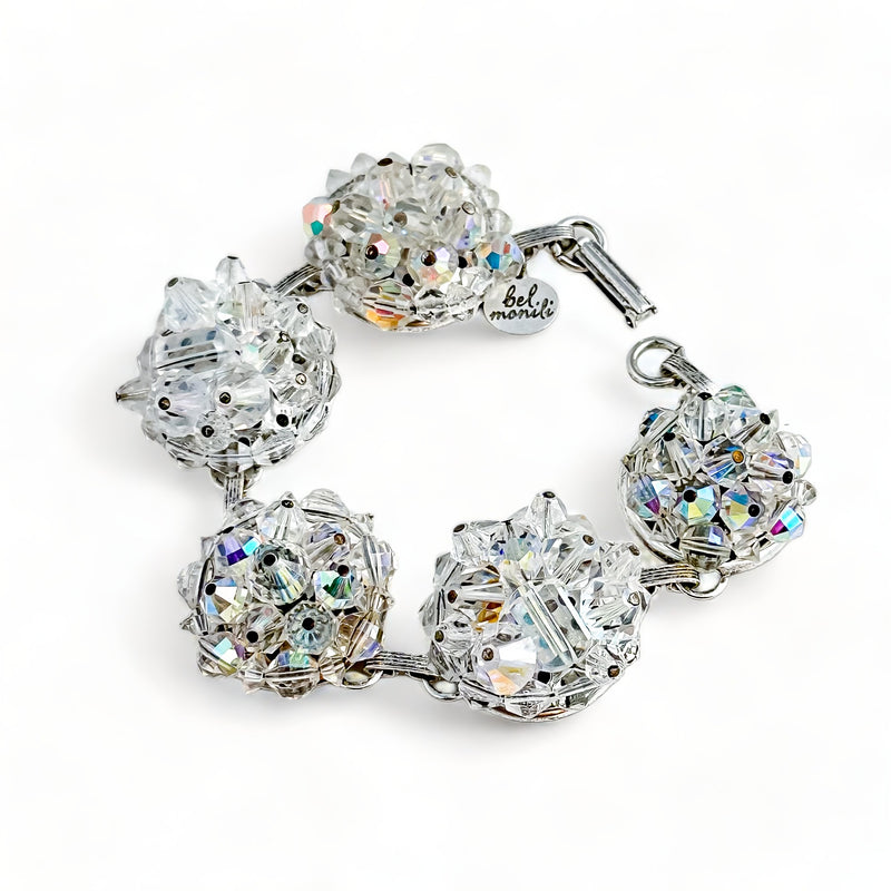 Vintage Ice Crystal Cluster Bracelet